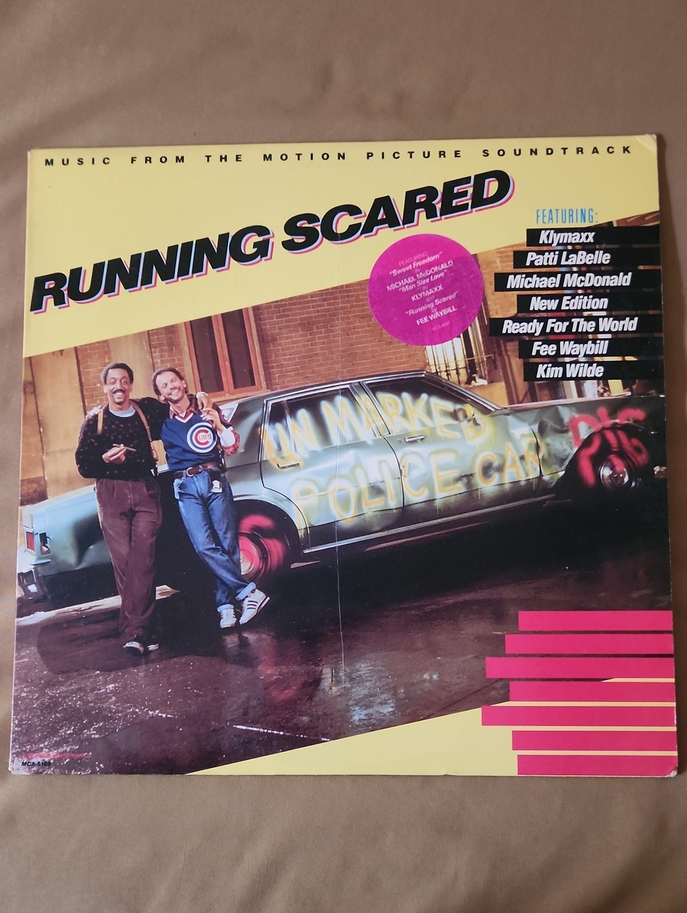 Running Scared Soundtrack Vinyl - Yellow Cover -- Never Played DJ PROMO NM